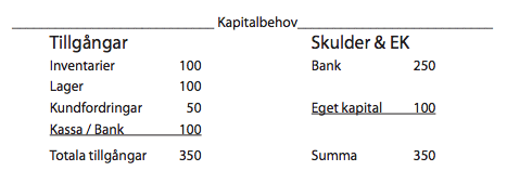 Kapitalbehov
